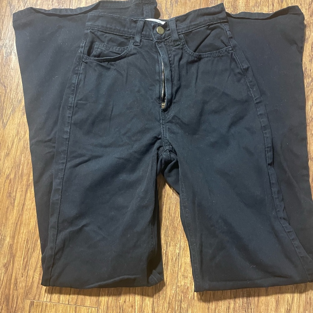 American Apparel classic black bell bottoms